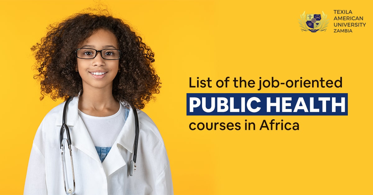 List of the job-oriented Public Health courses in Africa