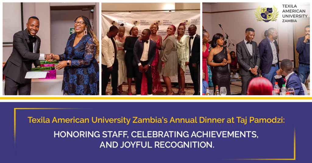 Texila American University Zambia Shines Bright: A Night of Appreciation and Celebration at the Annual Day Dinner