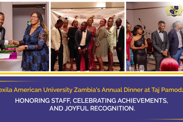 Texila American University Zambia Shines Bright: A Night of Appreciation and Celebration at the Annual Day Dinner