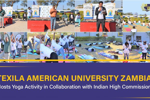 Texila american university zambia yoga activity