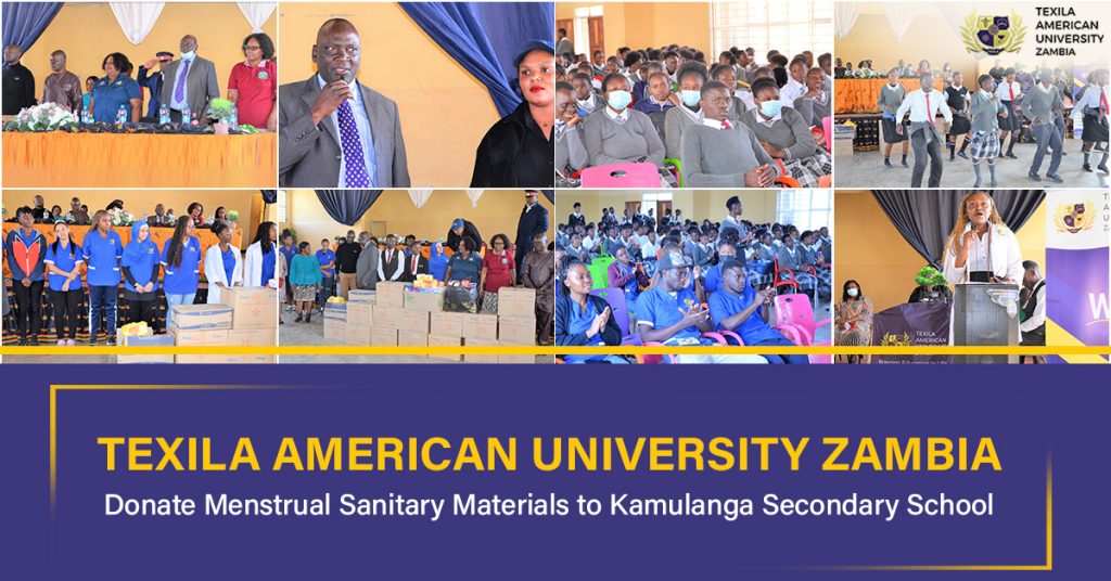 TAU Zambia Students Donate Menstrual Supplies to Kamulanga