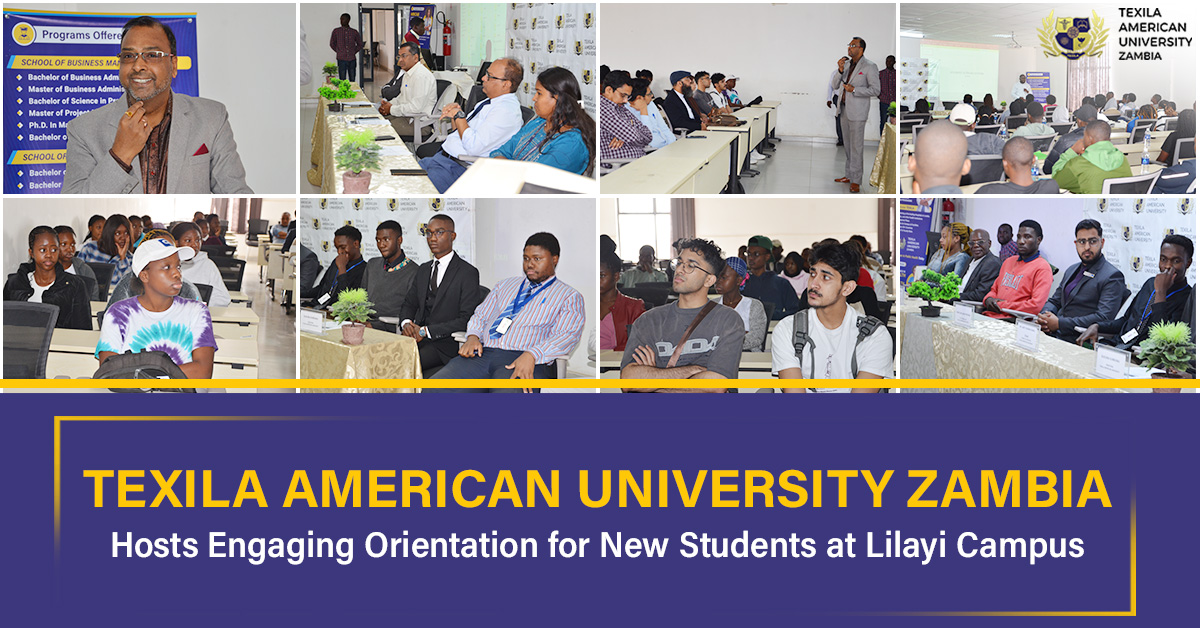 Texila American University Zambia Hosts Engaging Orientation for New Students at Lilayi Campus