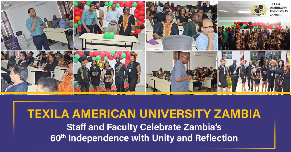 Texila American University Zambia Staff and Faculty Celebrate Zambia's 60th Independence with Unity and Reflection