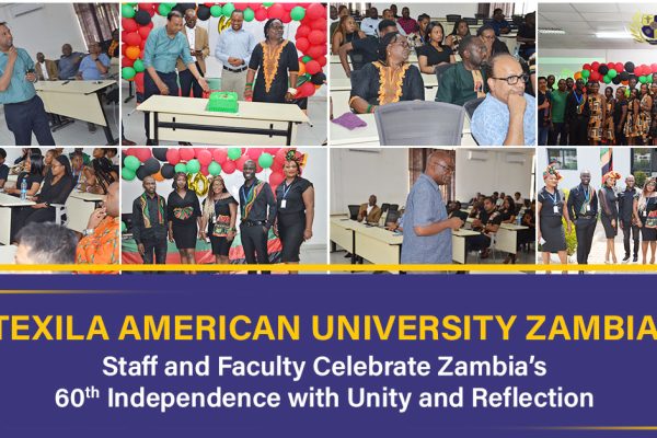 Texila American University Zambia Staff and Faculty Celebrate Zambia's 60th Independence with Unity and Reflection