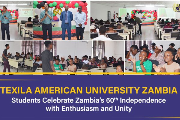 Texila American University Zambia Students Celebrate Zambia's 60th Independence with Enthusiasm and Unity