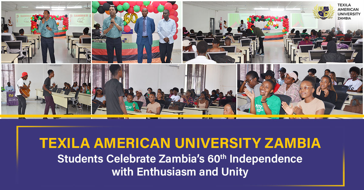 Texila American University Zambia Students Celebrate Zambia's 60th Independence with Enthusiasm and Unity