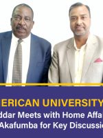 Texila American University Zambia's-TAUZ Prof. Ajay Poddar Meets with Home Affairs Secretary Mr. Akafumba for Key Discussions